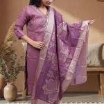 PickCell Premium Handwork Kurti With Bottom & Dupatta (Stone work)