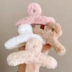 Fluffy Hair Claw Clip for Women & Girls | Soft Fur Plush Hair Catcher