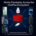 One Plus 100w Charging Cable USB to Type C Warp Charger SuperVooc Fast Charge