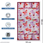 NicasaHD Premium Quality Fridge cover for Top with 1 pec handle set and 3 pec fridge mats - Set of 5 piece