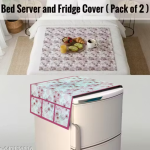 NICASA water proof Fridge cover with Bed Server - pack of 2 pec