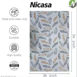 NICASA PVC 4 seater Centre Table Cover - SIZE (36 x 54) INCHES