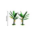 Artificial Metal Banana Tree – 12 Inch Pair for Pooja & Golu Dolls Decoration