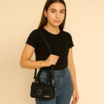 Catchy Brown Women Sling Bag Brown Classic Structured Satchel Sling Bag