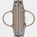 Catchy Taupe Textured Tote Bag – Elegant Everyday Shoulder Handbag