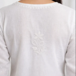 Dhruti Premium Cotton Self Design Chikankari Kurti