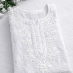 Dhruti Premium Cotton Self Design Chikankari Kurti