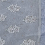 AMBA White Organza Chikankari Kurta for Woman