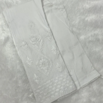 LEHER White Chikankari Bottom