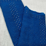 PAHEL Blue Pure Viscose Chikankari Saree With Golden Mokaish Work