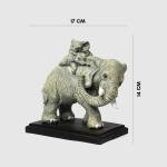Decorative Elephant Figurine with Baby Elephant Showpiece for Home Décor