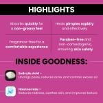 Sebogel Salicylic Acid & Nicotinamide Gel for Pimples and Oily Skin, 30gm - Pack of 2-Paraben Free