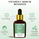 Trustmeds 10% Vitamin C Serum with Hyaluronic Acid for Brightening & Firming Skin, 30ml