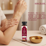 Trustmeds Body Massage Oil 100ml - Therapeutic Abhyanga Oil for Stress Relief, Muscle Relaxation & Skin Glow.