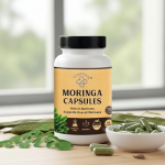 Trustmeds Pure Organic Moringa Leaf Capsules 500mg High Potency Superfood Dose - 60 Vegan Veg Capsules for Vitamins, Energy, Immunity, Antioxidant & Detox Support with Iron & Calcium