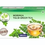 ODON NATURAL Moringa Tulsi Green Tea | Herbal Green Tea with Natural Ingredients | 25 Tea Bags | Ayurvedic Immunity Booster