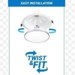 PHILIPS 9W Concealed Ceiling Secure Round Recessed Downlighter led Light White Color Body (Neutral White Color) 15 Months Warranty Pack Of 1