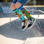 Dinosaur Socks, Coolest knee-High Dinosaurs Socks With Plush Spikes, Animal-theme, Soft Cotton, Sweat-Absorb, Comfortable, For Kids