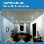PHILIPS 9W Concealed Ceiling Secure Round Recessed Downlighter led Light White Color Body (Neutral White Color) 15 Months Warranty Pack Of 1