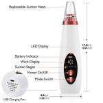 Electric 6-in-1 Multi-function Blackhead Remover | USB Rechargeable Acne & Pimple Pore Cleaner Vacuum Tool | Facial Cleanser Device for Nose & Skin Care