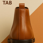 WUGO::Latest Trendy Men’s Tan Chelsea Boots | Premium Faux Leather Ankle Boots | Comfortable Slip-On Footwear for Men's & Boys