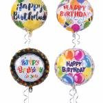 Gorgeous Moment Printed Round Shape Happy Birthday Foil Balloon(pack of 1)