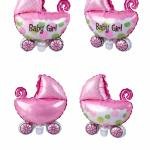 Baby Cradle Foil Balloons for Baby Shower Boy And Girl ,Pink And Blue(pack of 1)