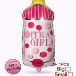 Baby Shower Bottle Balloon 27 Inch Foil Balloons It’s a Boy-Girl( pack of 1) Blue And Pink