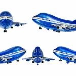 Aeroplan Shape Foil Balloon for Aviation Navy Theme Happy Birthday Party (pack of 1)