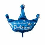 Solid Prince & Princess Foil Balloons For Decoration Birthday(pack of 1)Girls- Pink ,Boys-Blue