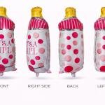 Baby Shower Bottle Balloon 27 Inch Foil Balloons It’s a Boy-Girl( pack of 1) Blue And Pink