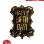 Metallic Birthday Frame Foil Balloon(pack of 1)