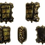Metallic Birthday Frame Foil Balloon(pack of 1)