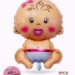 Baby Arrival Foil Balloon Pink & Blue (pack of 1)