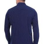 Navy Blue Slim Fit Casual Shirt